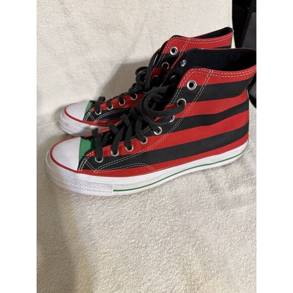 Size 10 Men,W-12 - Denim Tears x Converse Chuck 70 High Pan-African Flag - Picture 4 of 10